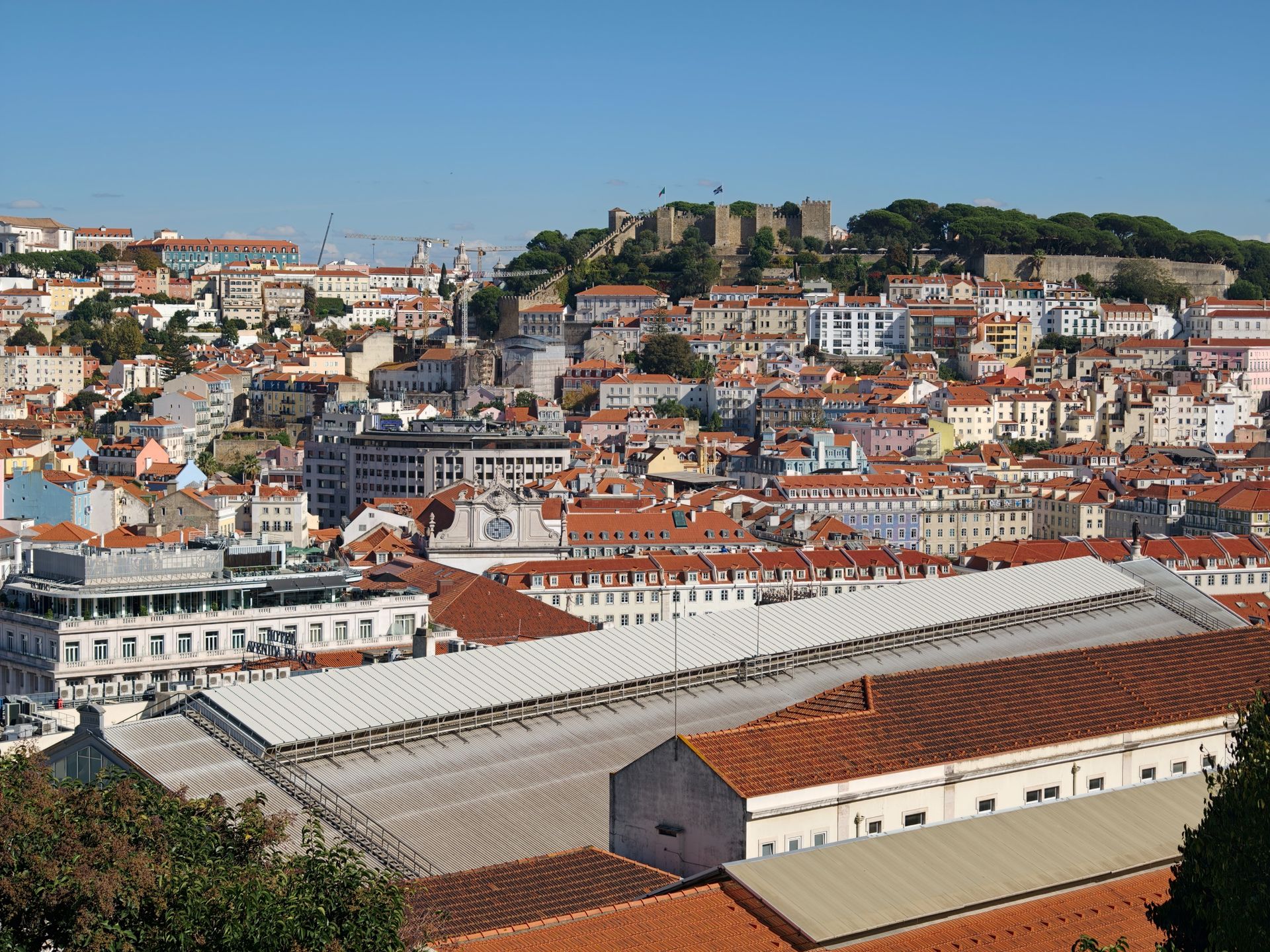  Lisbon vista from elevated vantage point, including Libson castle
