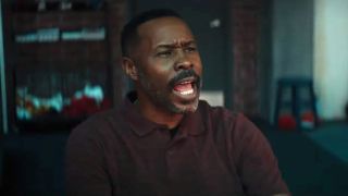 Tony "Little Duke" Evers (Wood Harris) talking to Damian Anderson in Creed III