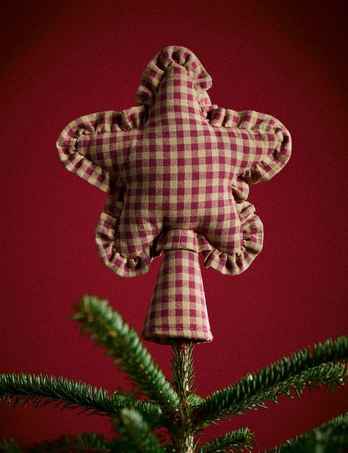 Gingham Bow Tree Topper