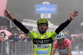 Mauro Santambrogio wins stage fourteen at the 2013 Giro d'Italia