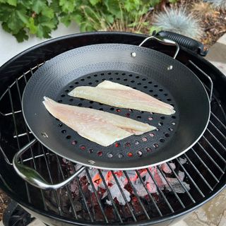 Testing the Hexclad BBQ pan at home