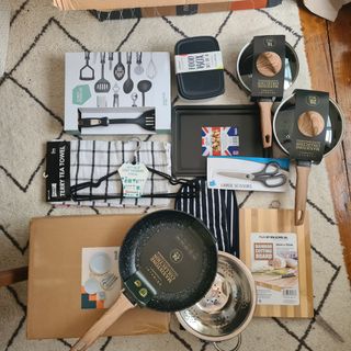 A photo of the items contained in the Noah's box student kit