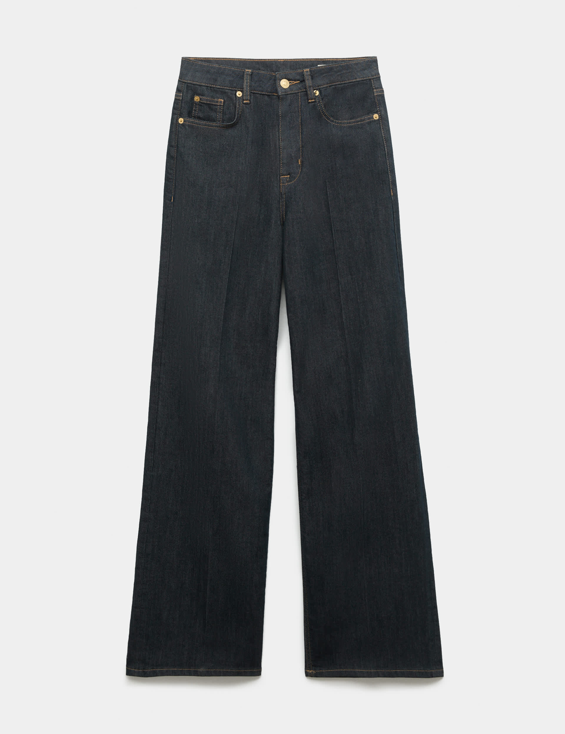 High Waisted Smart Wide Leg Jeans