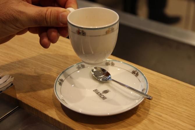 The unveiling of the Bianchi Caf&eacute; and Store in Milan