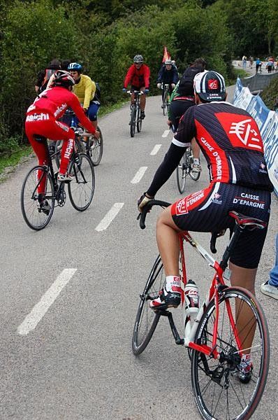 The fans who rode up had to put their feet down more than once.