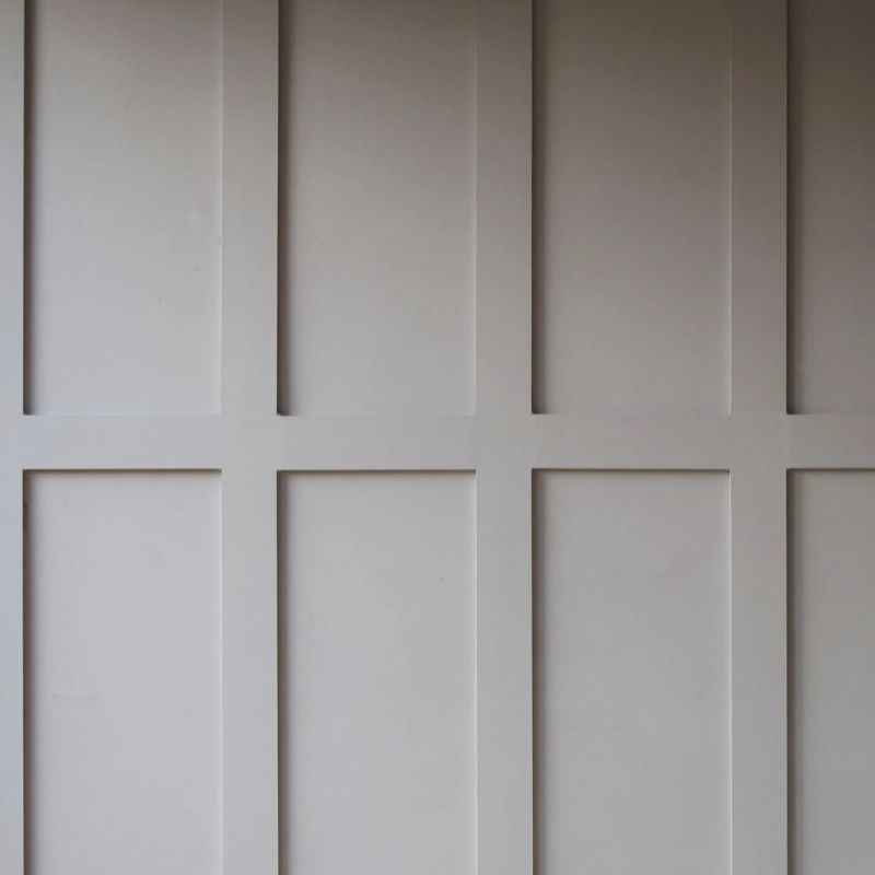 shaker wall paneling in gray