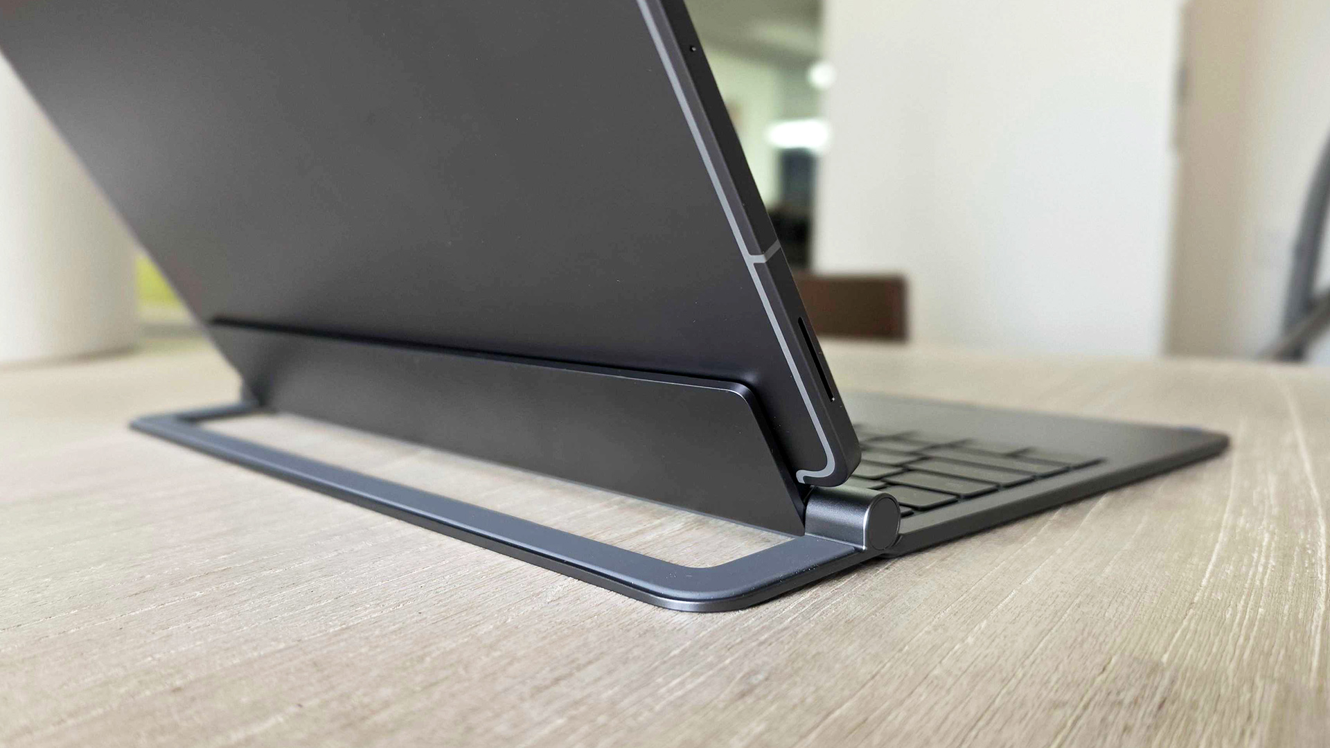 Rear view of Samsung Galaxy Tab S12 Plus keyboard stand