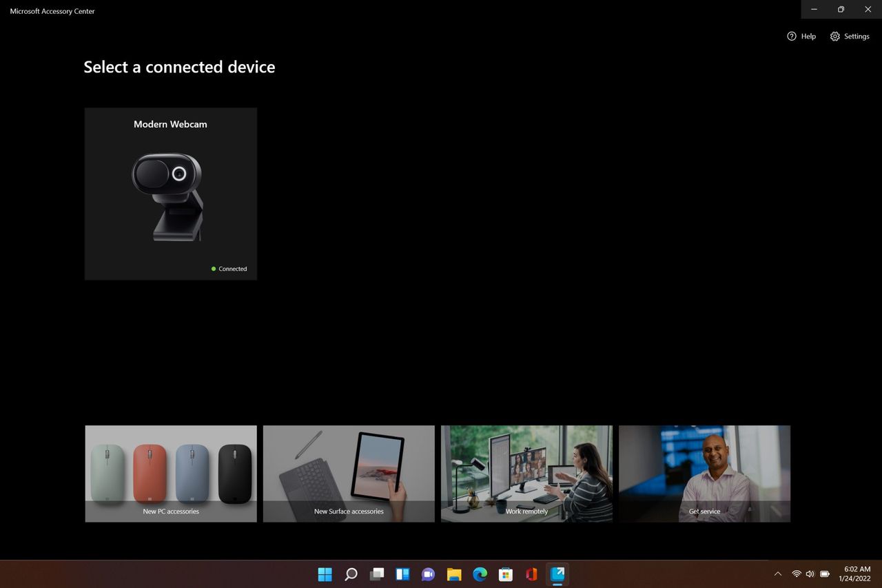 Microsoft Accessories Center Webcam
