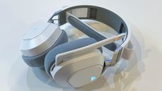 Corsair HS80 Max Wireless on a coffee table