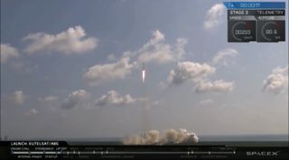 Falcon 9 Rises Into the Sky