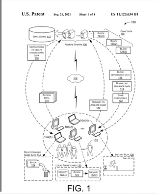 Page from Valve Patent filing showing instant play.