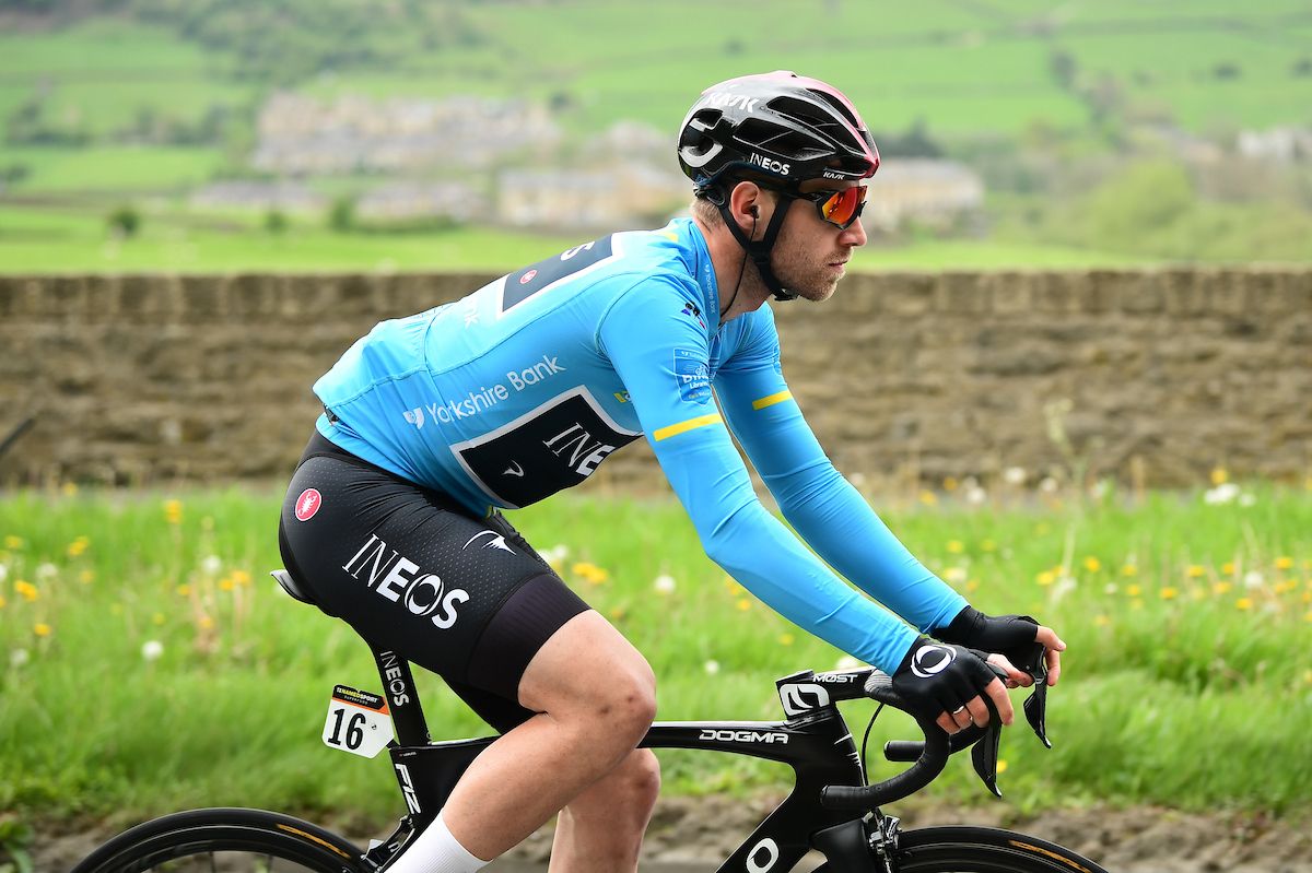 Chris Lawless en route to overall victory at the Tour de Yorkshire.