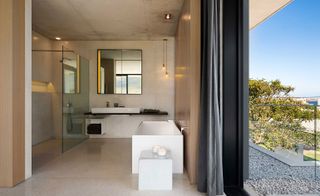 Minimalist and modern bathroom