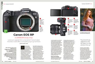 Image of Canon EOS RP review in Digital Camera April 2019
