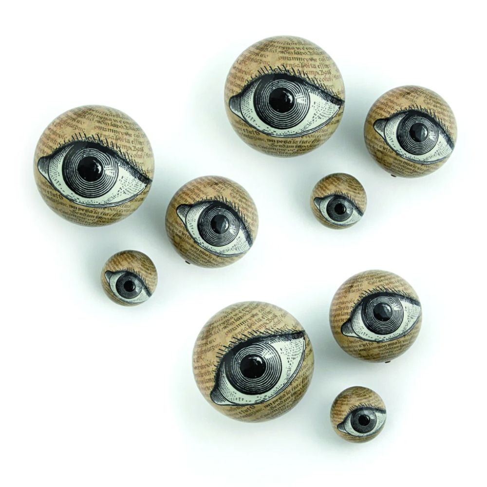 Set of eyeball halloween decorations