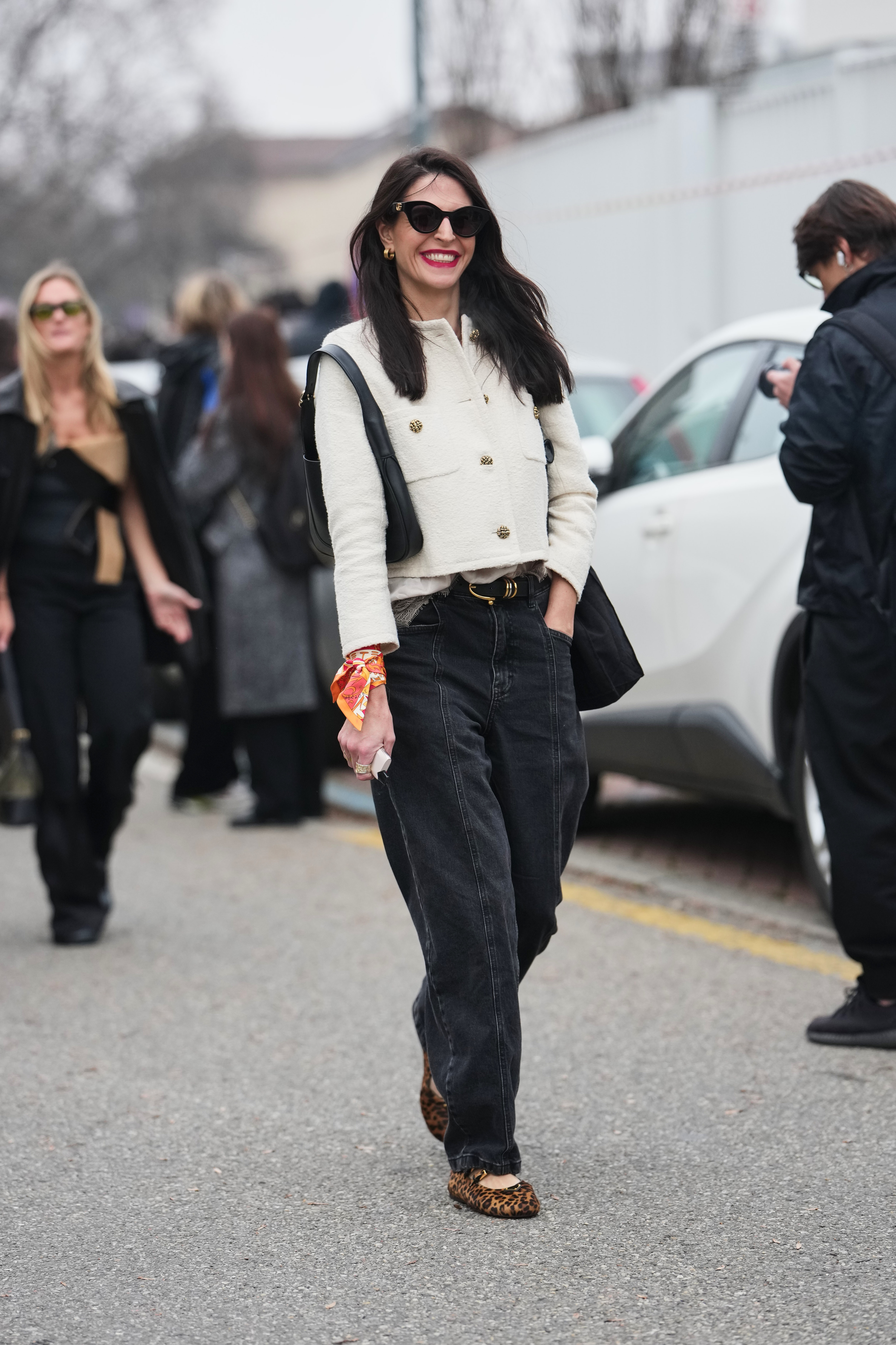 leopard print ballet flats