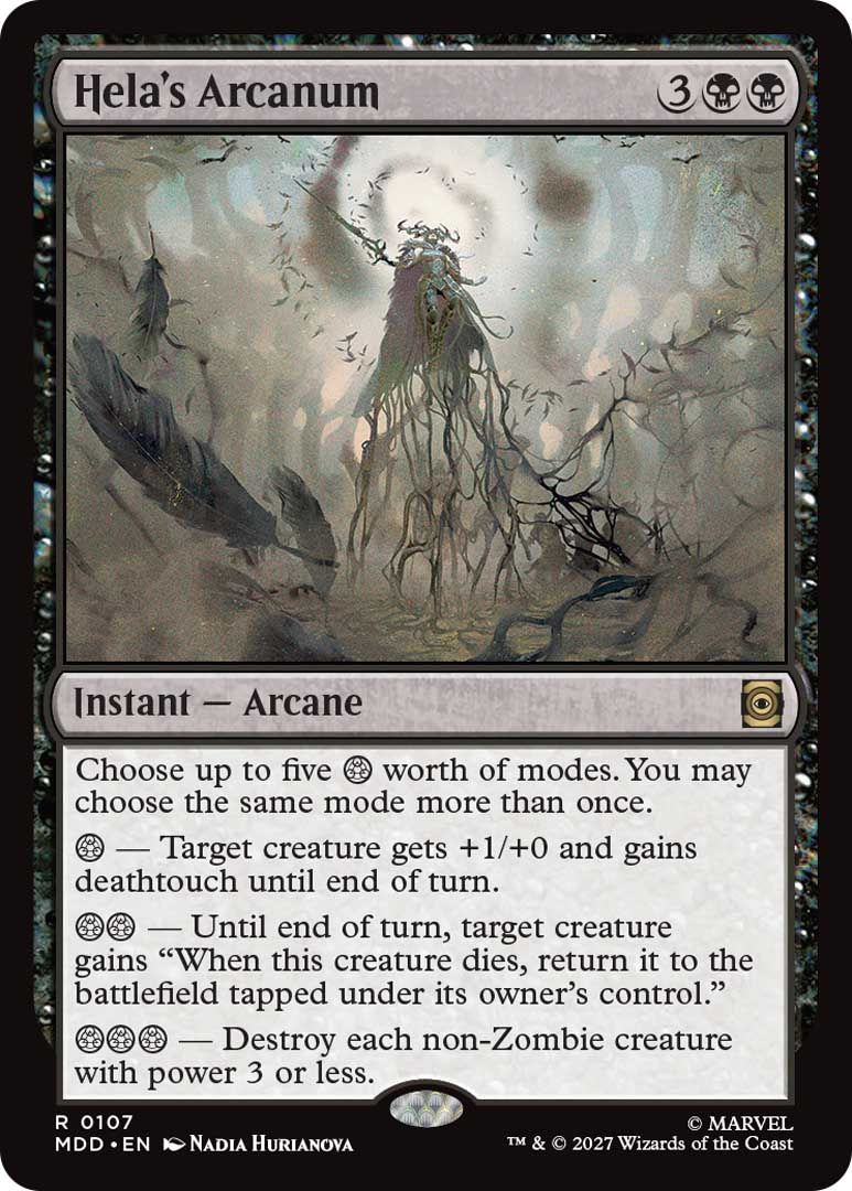 MTG Darkhold Destiny cards on a plain background