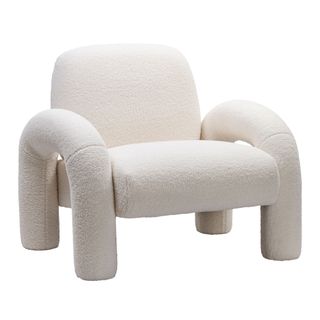 Boucle armchair from Homebase