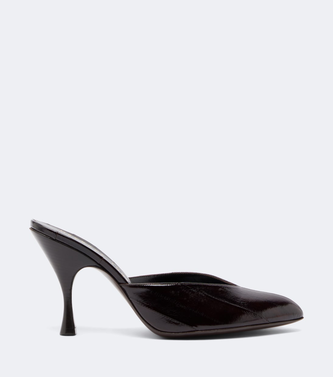 Sitting Pretty Leather Mules in Brown - Herbert Levine