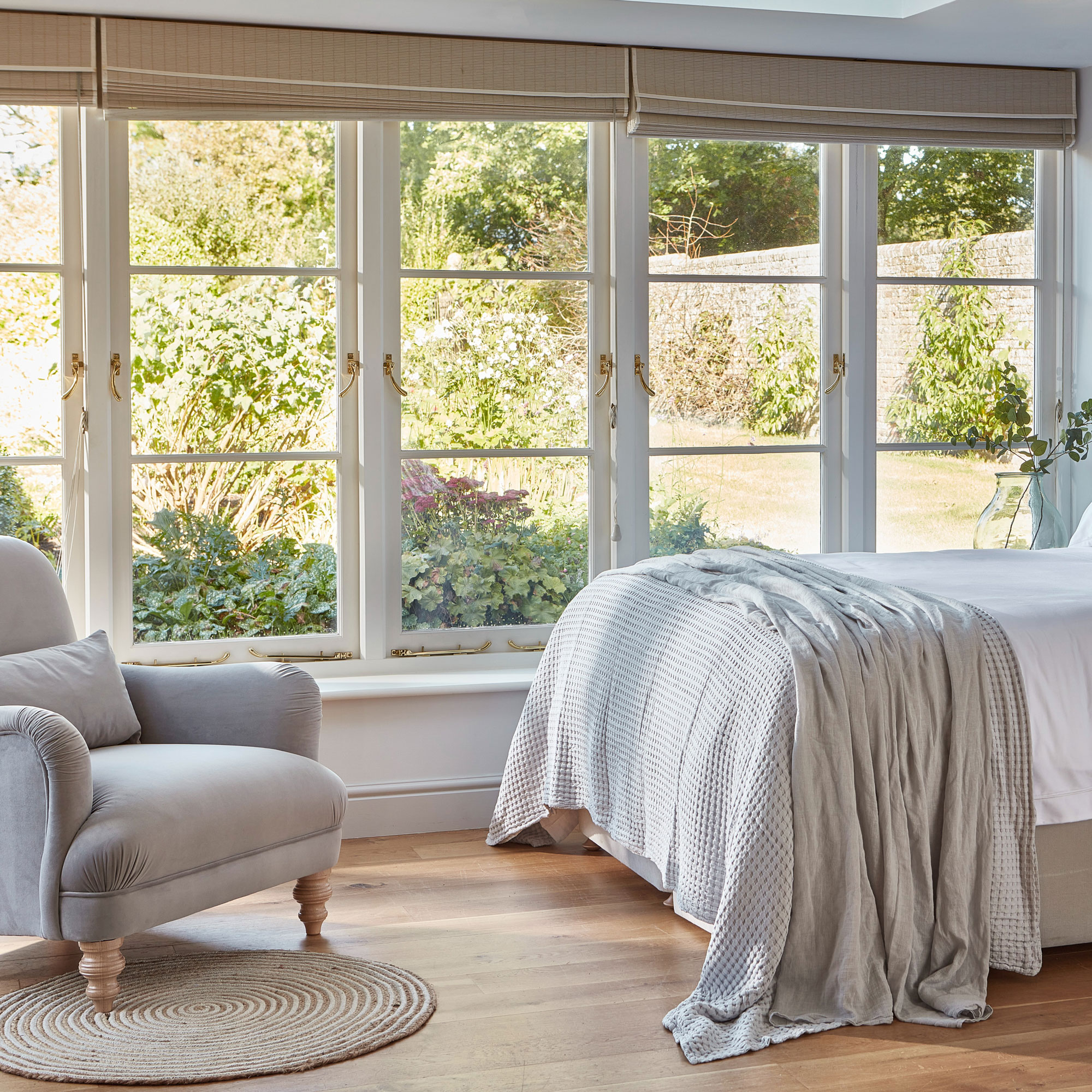 double bedroom in a conservatory