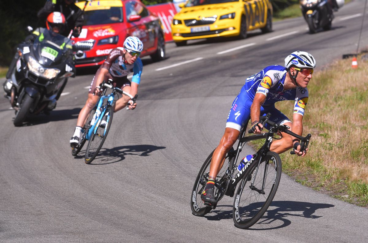 Birthday breakaway for Philippe Gilbert (Quick-Step Floors)