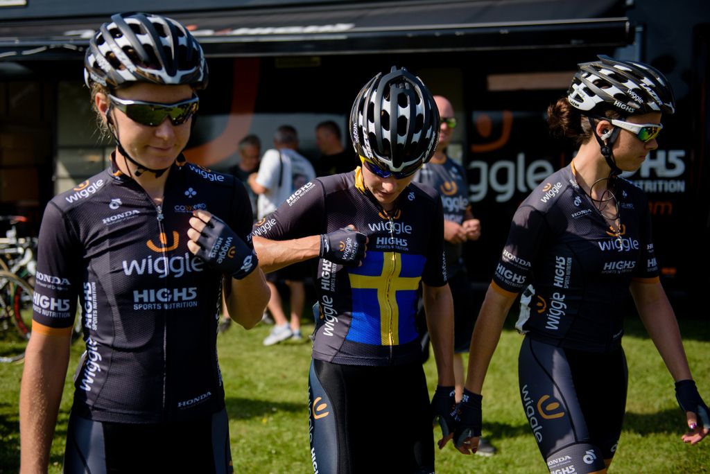 Swedish champion Emma Johansson in an updated national kit