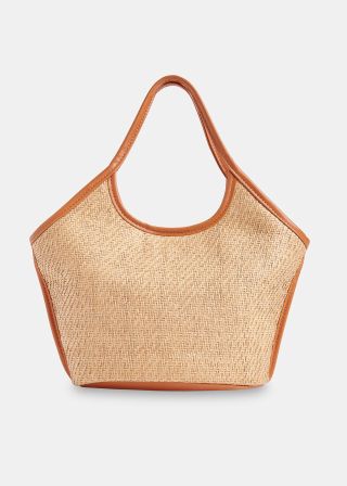 Toia mini straw tote bag