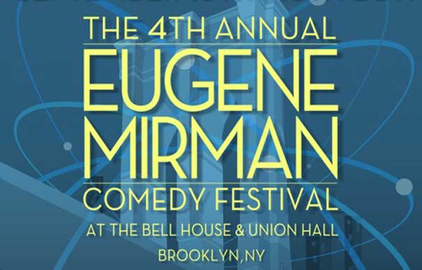 Logo of the Eugene Mirman Comedy Festival.