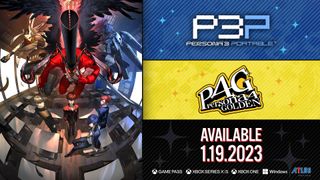 Persona 3 and 4 release date announcement promotional image