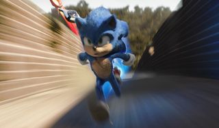 Sonic The Hedgehog Sonic speeds along the Great Wall