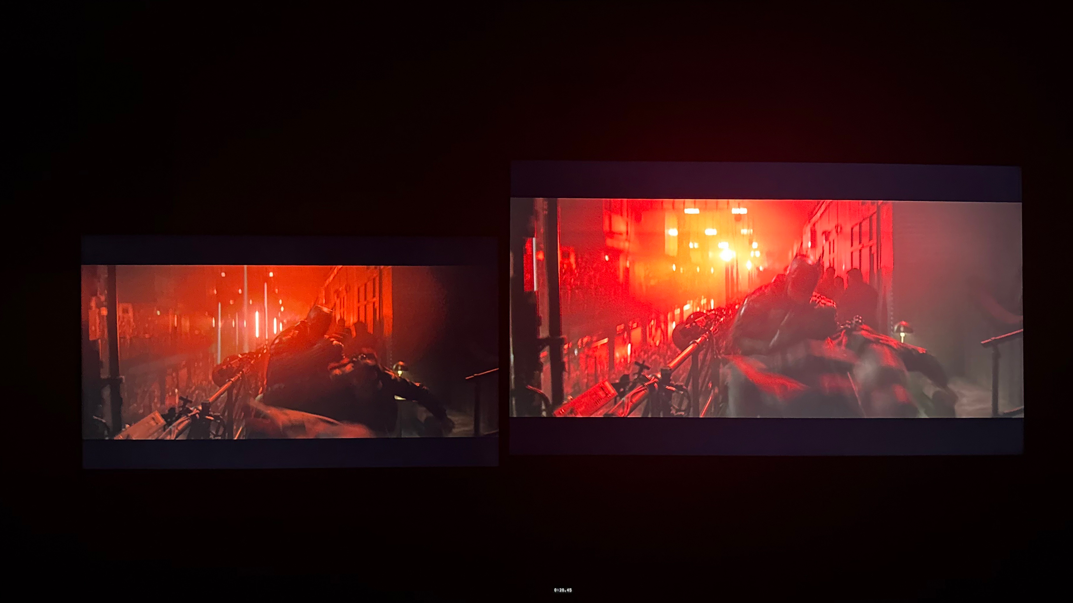 a side by side comparison of the samsung u8000h (left) and the amazon ember 4-series (right)