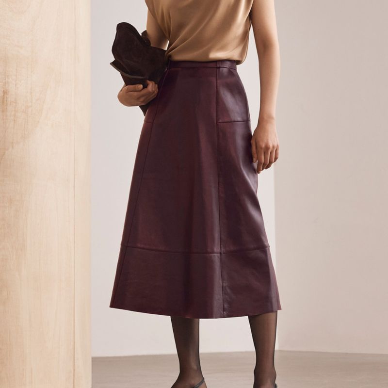 The Fold, Andalo Leather Skirt