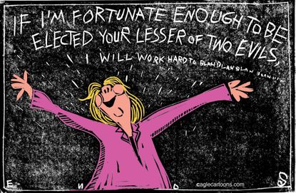 Political Cartoon U.S. Hillary Clinton