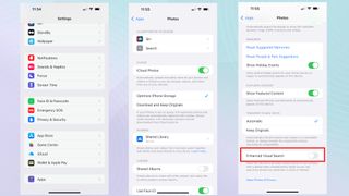 How to turn off Enhanced Visual Search in the Photos app on iPhone