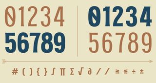 Numeric sample of MRK Maston Pro font