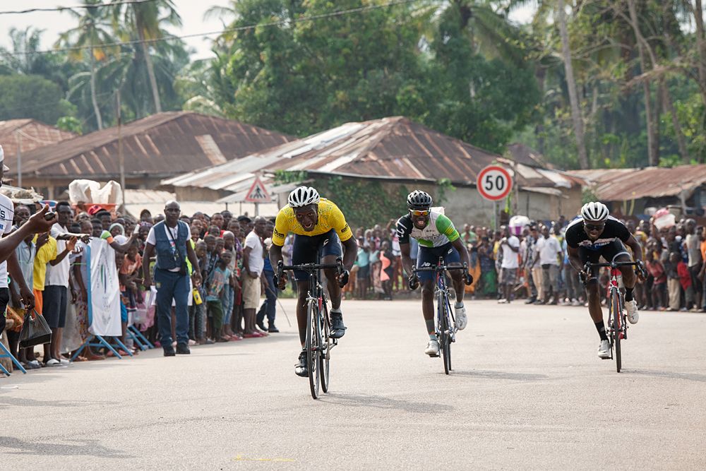 Osman T Kalokoh fought hard to defend yellow, but was ultimately unsuccessful.