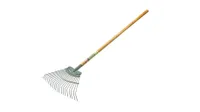 The best lawn rake: Bulldog Springbok Lawn Rake, natural wood