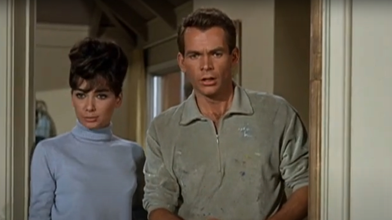 Dean Jones and Susanne Pleschette in The Ugly Dachshund