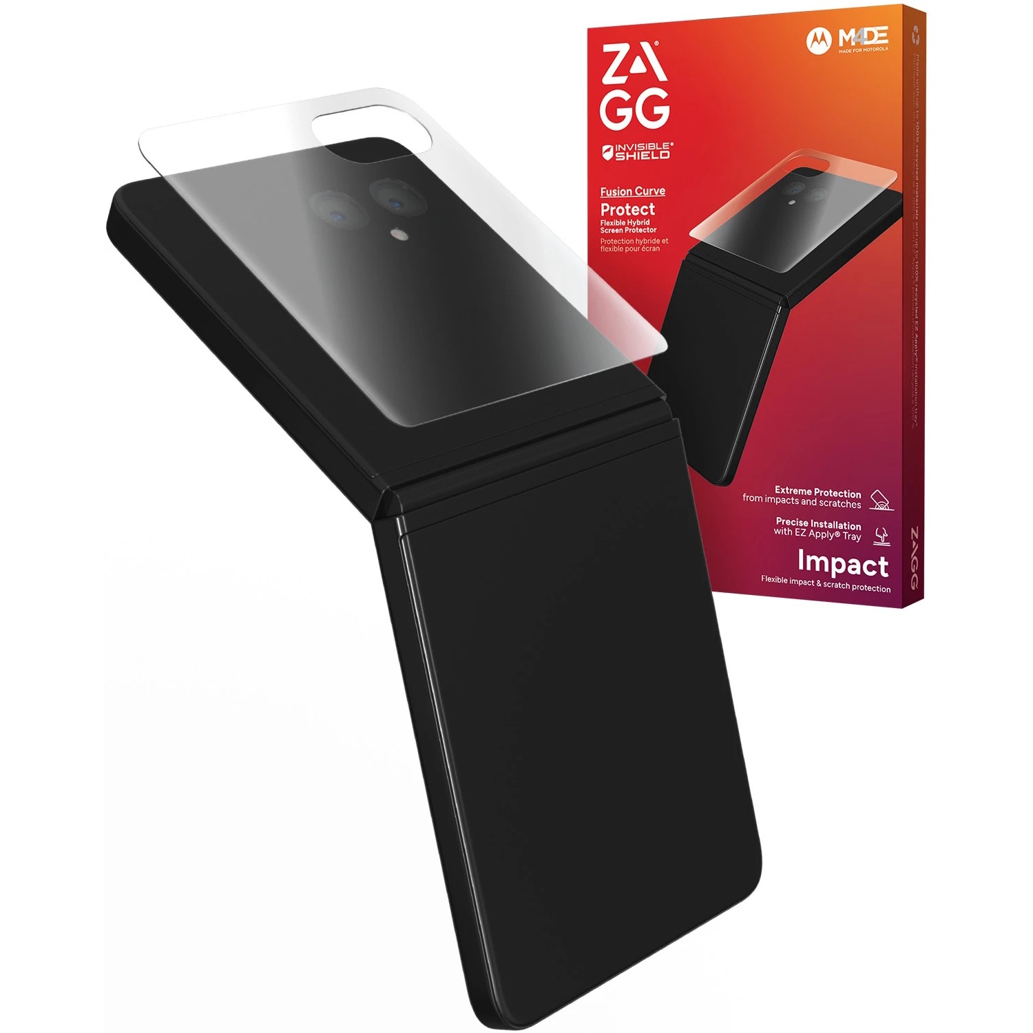 ZAGG Fusion Curve Screen Protector for Motorola Razr Plus 2026/2025/2024