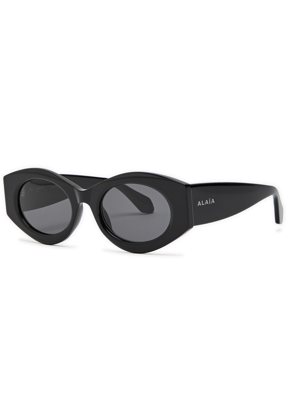 Oval-Frame Sunglasses