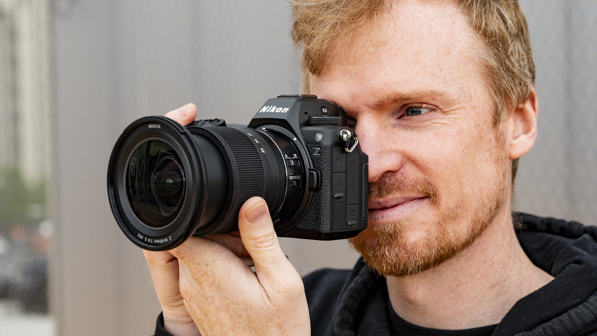 Nikon Z6 III camera held up to photographer's eye