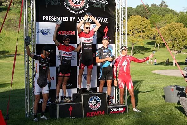 Men's cross country podium.