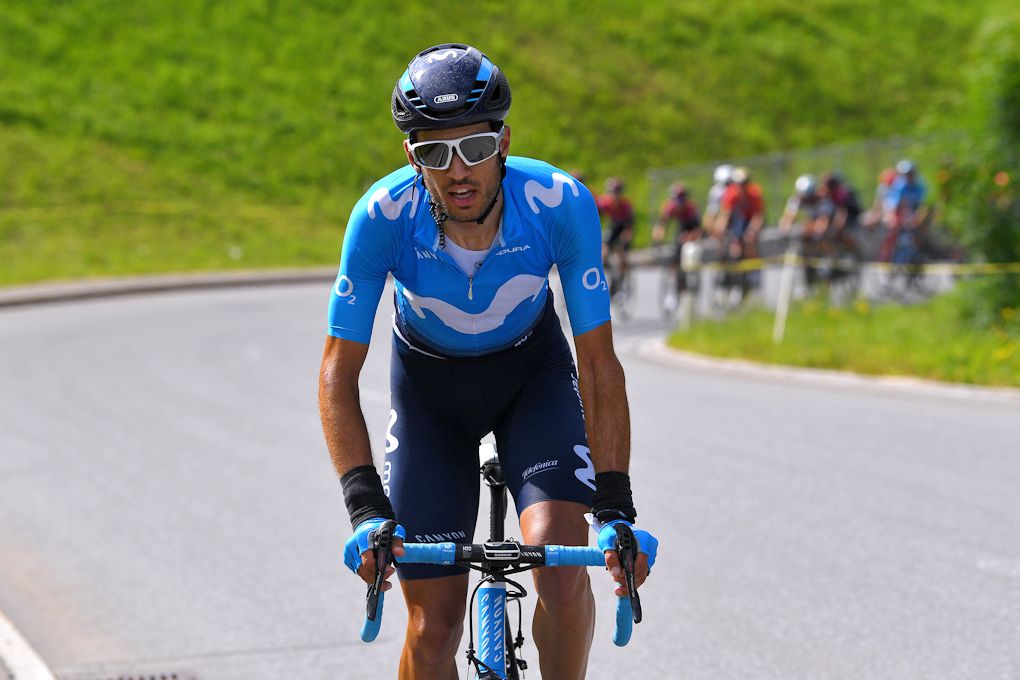 Hector Carretero on the attack during stage 6 at Tour de Suisse