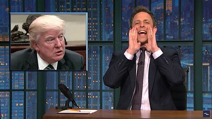 Seth Meyers recaps House intelligence hearing on Trump and Russia