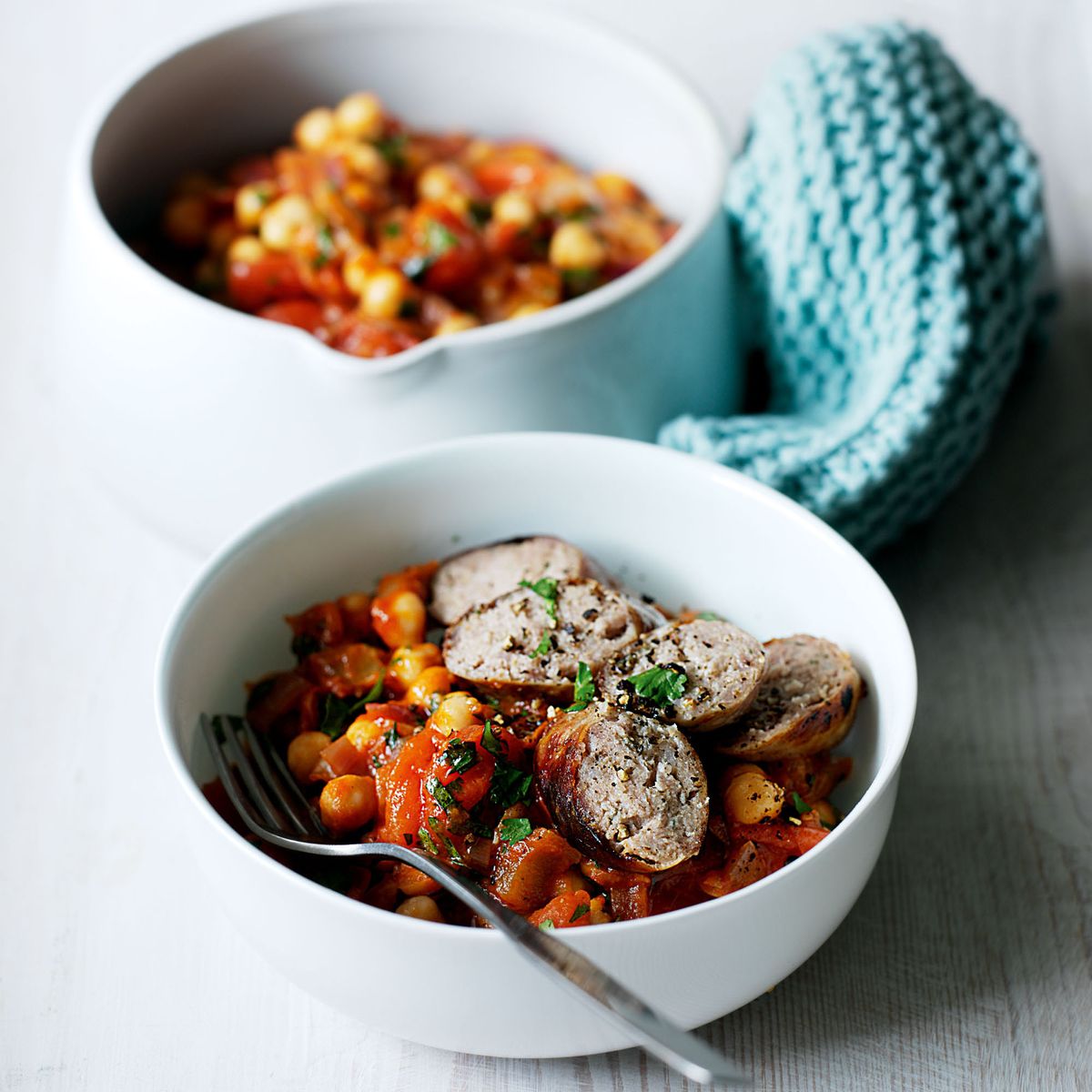 Chickpea and Smoky Sausage Quick Casserole Dinner Recipes Woman & Home
