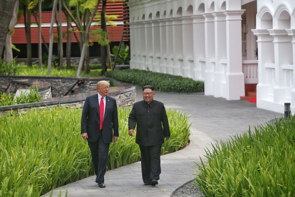 President Trump and Kim Jong Un.