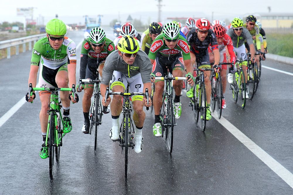 The peloton in action during stage 3 at the Tour of Turkey.