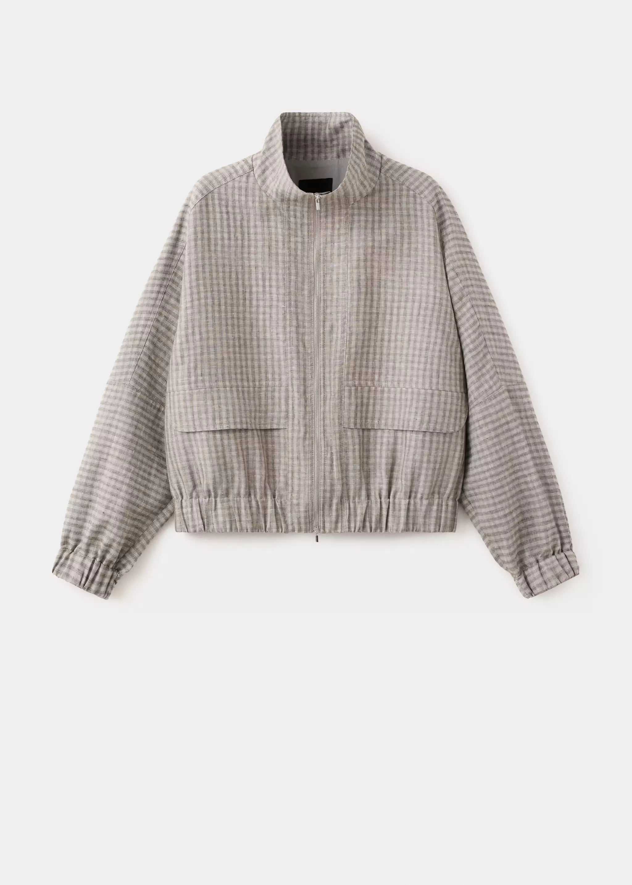 Checked Bomber Jacket - Women | Mango Usa