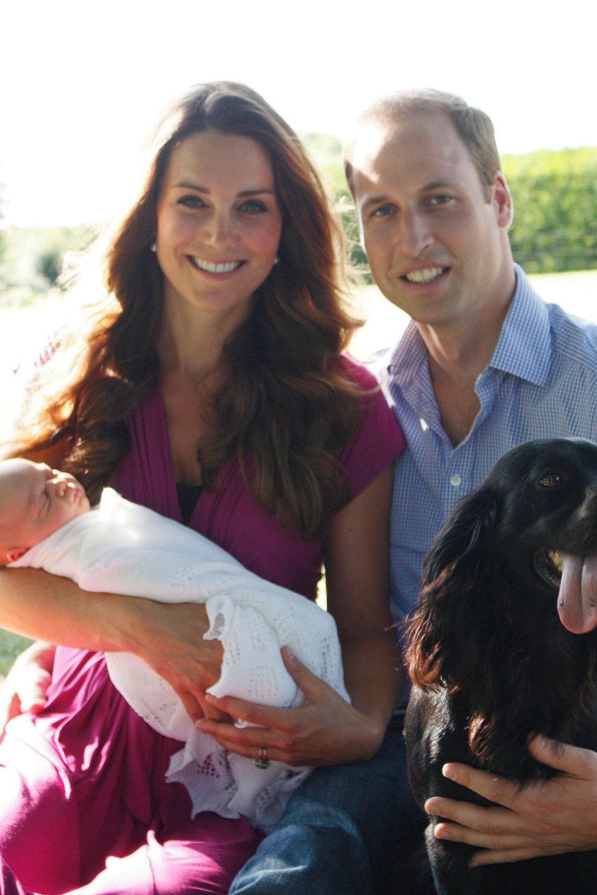 Prince William, Kate Middleton and Prince George 