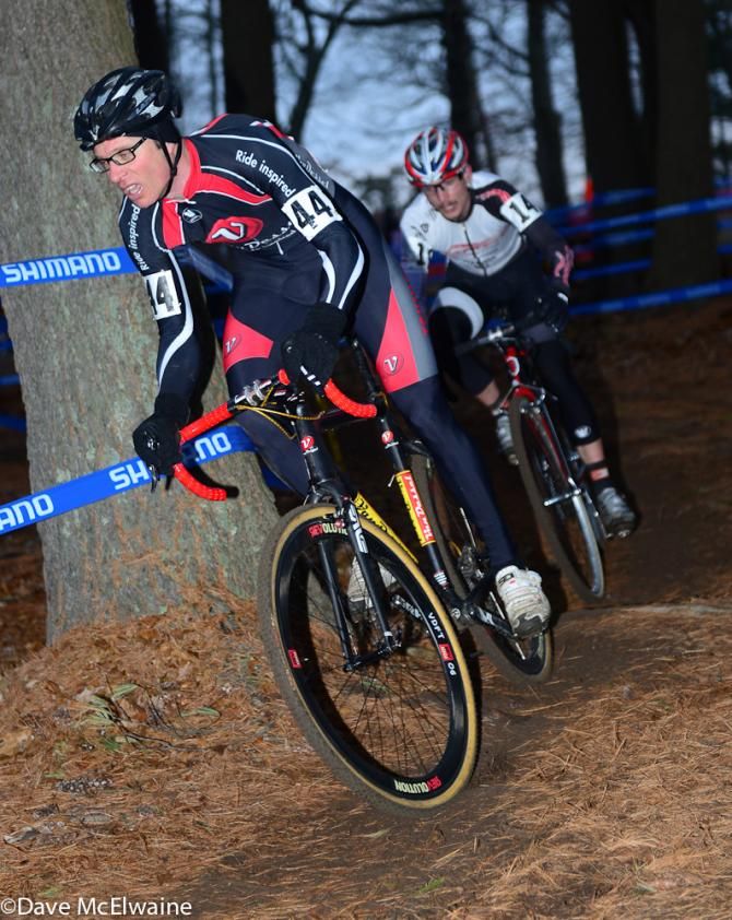 Edwin Bull (Van Dessel) snaking his way through the trees.